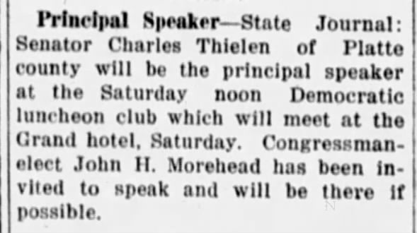Speaker at Democratic Luncheon